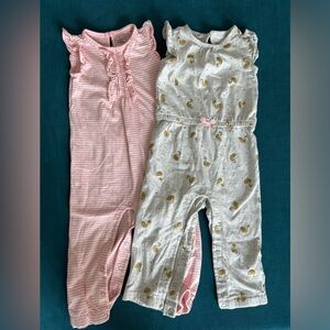 Simple Joys by Carter’s 2-Pack Sleeveless Pantsuits-Size 18 Months